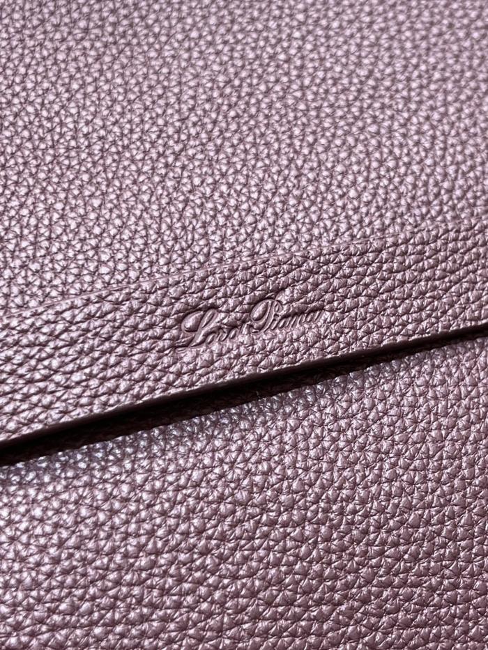 NIGO Loro Piana Ghiera Shopper Women's Solid Color Embossed Logo Cowhide Leather Solid Color Handbag Bag Bags #nigo77325
