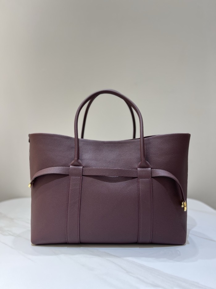 NIGO Loro Piana Ghiera Shopper Women's Solid Color Embossed Logo Cowhide Leather Solid Color Handbag Bag Bags #nigo77325