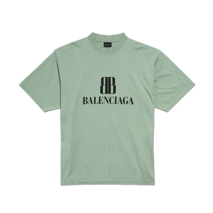 NIGO Balenciaga Men's Summer Solid Color Letter Print Round Neck Cotton Short Sleeve T-Shirt #nigo77337