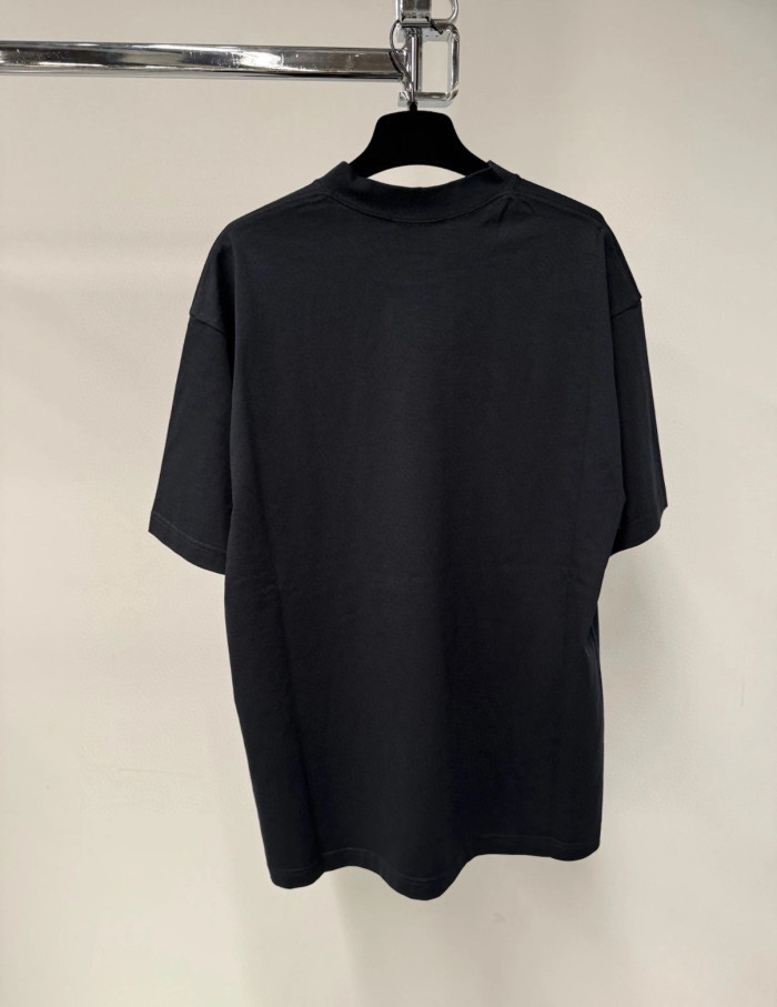 NIGO Balenciaga Men's Summer Solid Color Letter Print Round Neck Cotton Short Sleeve T-Shirt #nigo77337