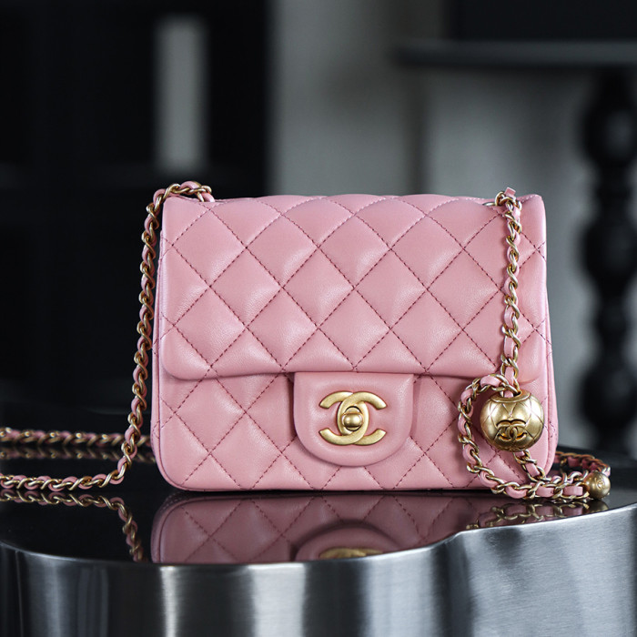 NIGO Chanel Flap Bag Small Golden Ball, Single Shoulder Messenger Bag Multicolor Double Size Leather Bags #nigo77345