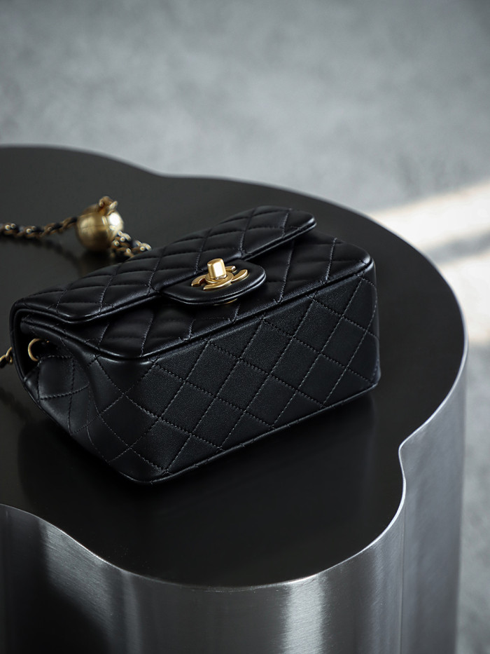 NIGO Chanel Flap Bag Small Golden Ball, Single Shoulder Messenger Bag Multicolor Double Size Leather Bags #nigo77345