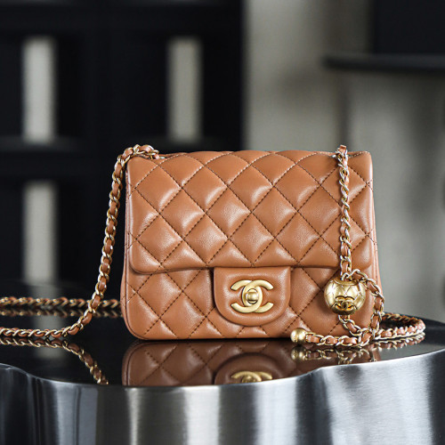 NIGO Chanel Flap Bag Small Golden Ball, Single Shoulder Messenger Bag Multicolor Double Size Leather Bags #nigo77345
