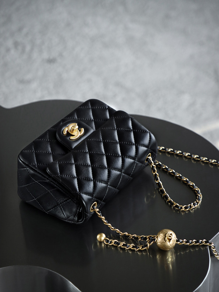 NIGO Chanel Flap Bag Small Golden Ball, Single Shoulder Messenger Bag Multicolor Double Size Leather Bags #nigo77345