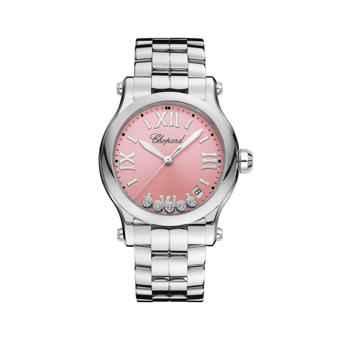 NIGO Chopard Happy Sport Women's Solid Color Dial Quartz Movement Stainless Steel Case 36mm Watch #nigo77346