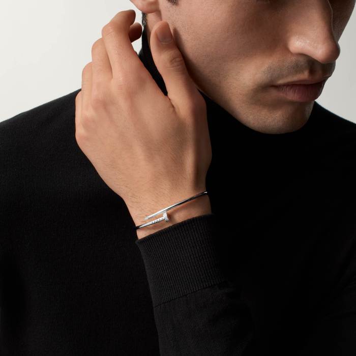 NIGO Cartier Juste Un Clou Bracelet Head And Tail Set With Diamonds Narrow Solid Color Nail Bracelet Jewelry Accessories #nigo81329