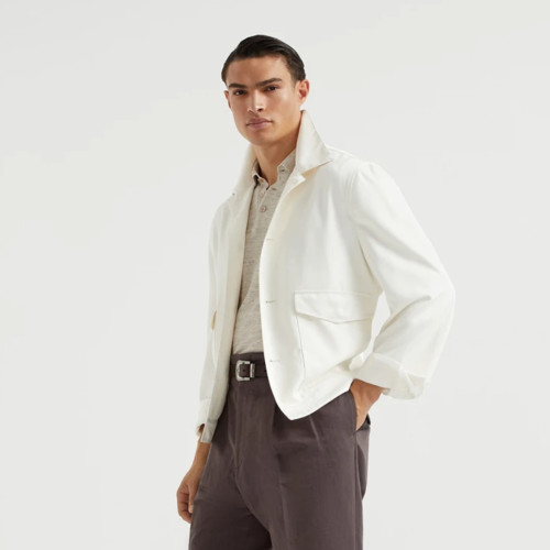 NIGO Brunello Cucinelli Men's Spring & Autumn Délavé Silk Twill Solid Color Long Sleeve Shirt Style Outerwear Jacket Ngvp #nigo1813