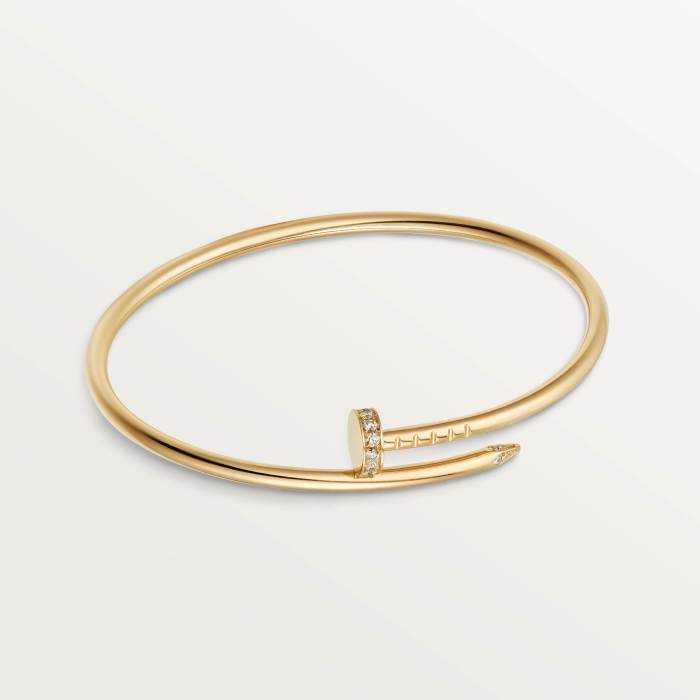 NIGO Cartier Juste Un Clou Bracelet Head And Tail Set With Diamonds Narrow Solid Color Nail Bracelet Jewelry Accessories #nigo81329