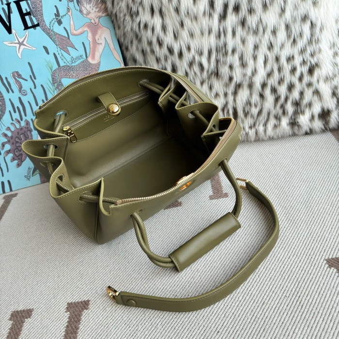 NIGO Loewe Madrid Women's Solid Color Letter Logo Gold Hardware Cowhide Handbag Shoulder Bag Bags #nigo77356