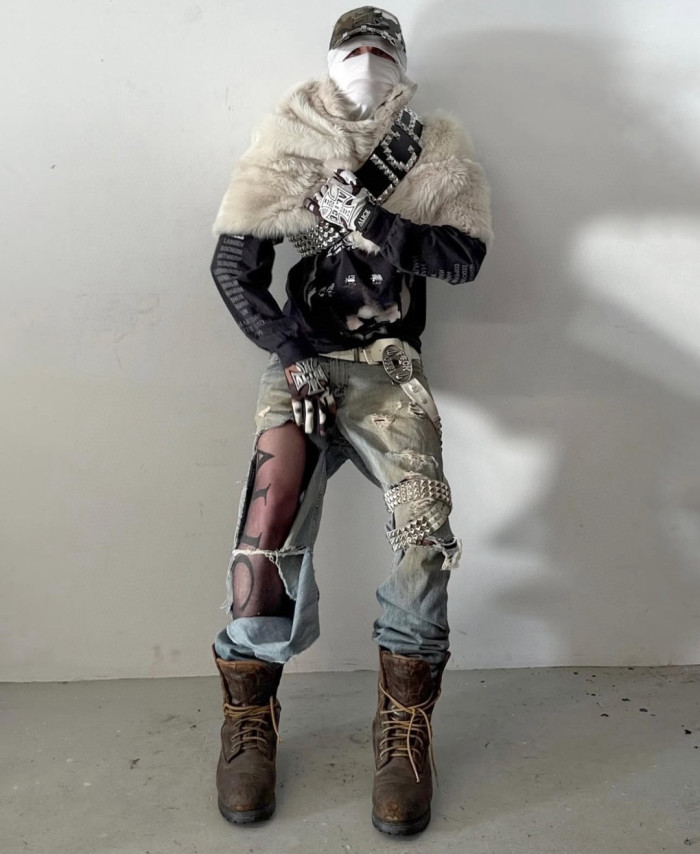 NIGO Alice Hollywood Men Women Fashion High Street Wide Rivet Belt Hip Hop Trend Solid Color Belt Ngvp #nigo1815