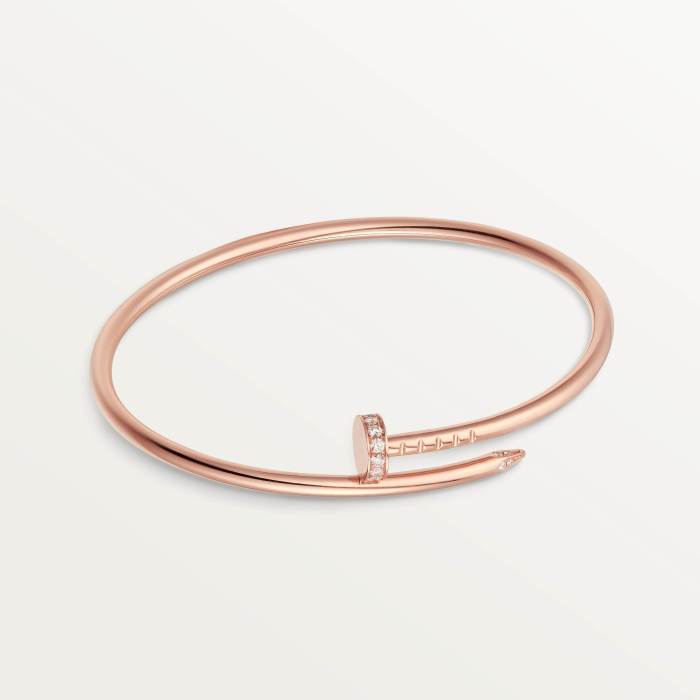 NIGO Cartier Juste Un Clou Bracelet Head And Tail Set With Diamonds Narrow Solid Color Nail Bracelet Jewelry Accessories #nigo81329