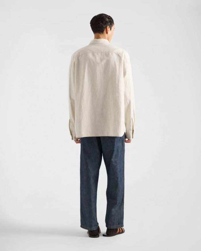 NIGO Prada Men's Fall And Winter Solid Color Lapel Single Breasted Linen Long Sleeved Jacket Casual Trousers Pants Set Suit #nigo77392