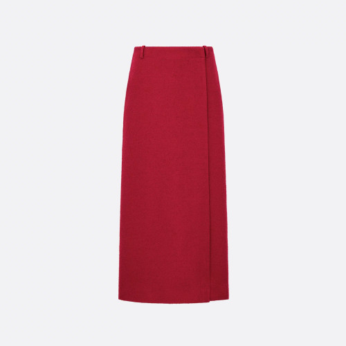 NIGO Dior Women's Spring And Autumn Short Sleeve Belt Blazer Jacket Pure Color Wool Blend Casual High Waist Side Slit Half Skirt Ngvp #nigo1824