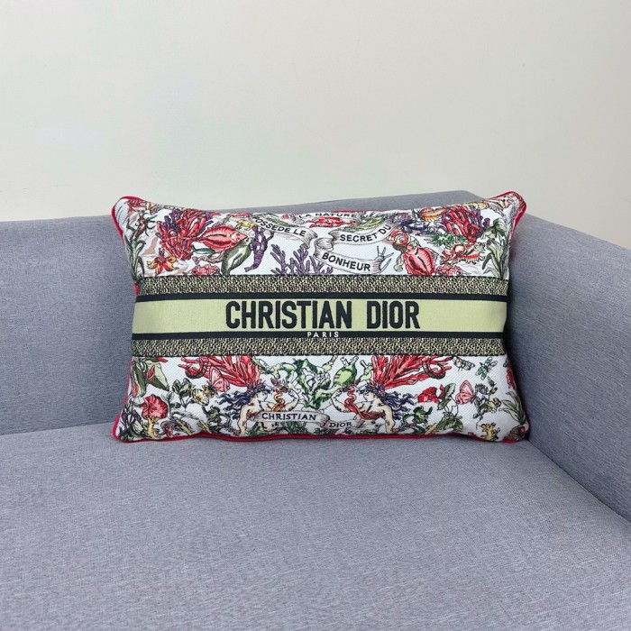 NIGO Dior Embroidered Pattern Printed Cushion 50 X 50 cm Lumbar Pillow 30 X 50 cm Home Accessories #nigo77393