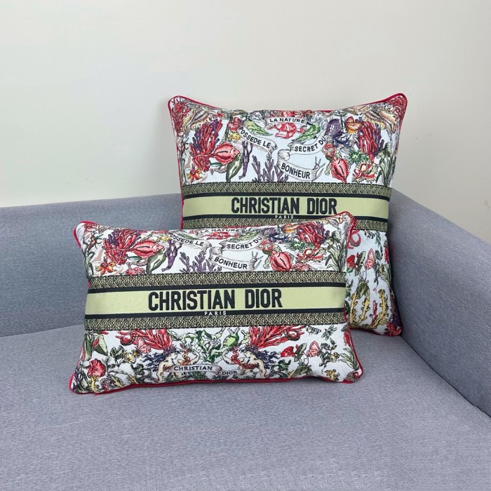 NIGO Dior Embroidered Pattern Printed Cushion 50 X 50 cm Lumbar Pillow 30 X 50 cm Home Accessories #nigo77393
