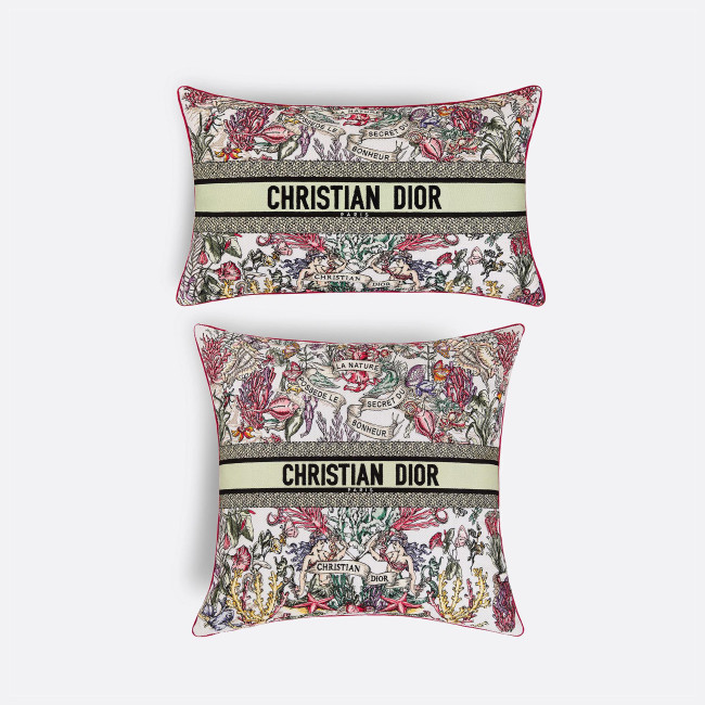 NIGO Dior Embroidered Pattern Printed Cushion 50 X 50 cm Lumbar Pillow 30 X 50 cm Home Accessories #nigo77393
