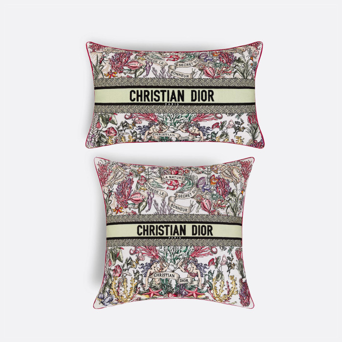NIGO Dior Embroidered Pattern Printed Cushion 50 X 50 cm Lumbar Pillow 30 X 50 cm Home Accessories #nigo77393