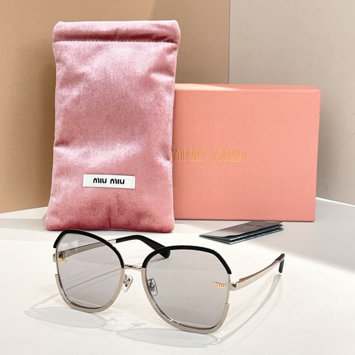 NIGO MiuMiu Men's Two Tone Frame Irregular Shaped Sunglasses Eyeglasses Glasses #nigo77418