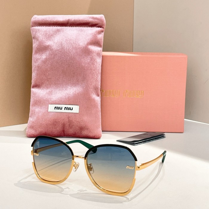 NIGO MiuMiu Men's Two Tone Frame Irregular Shaped Sunglasses Eyeglasses Glasses #nigo77418