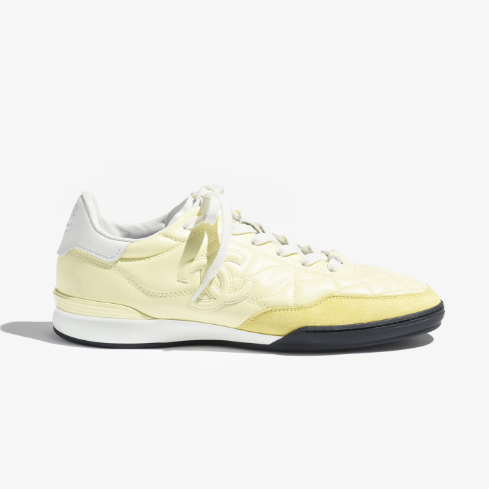 NIGO Chanel Women's Solid Color Round Toe Leather Low Top Lace-Up Sneakers Shoes #nigo77416