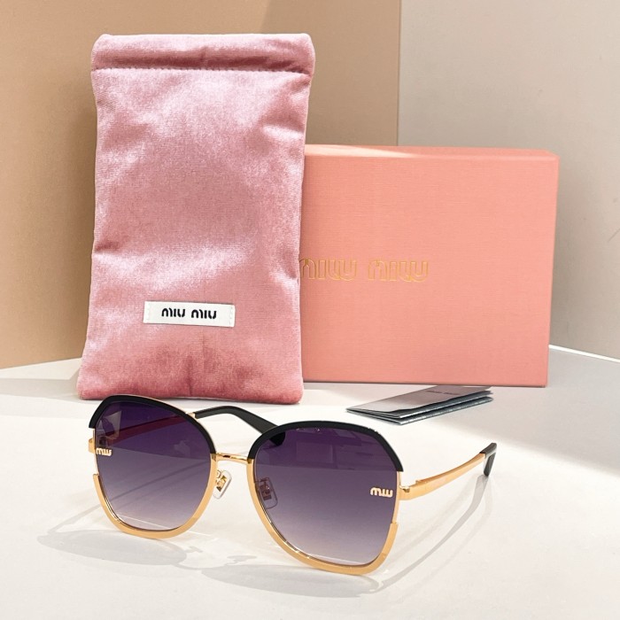 NIGO MiuMiu Men's Two Tone Frame Irregular Shaped Sunglasses Eyeglasses Glasses #nigo77418