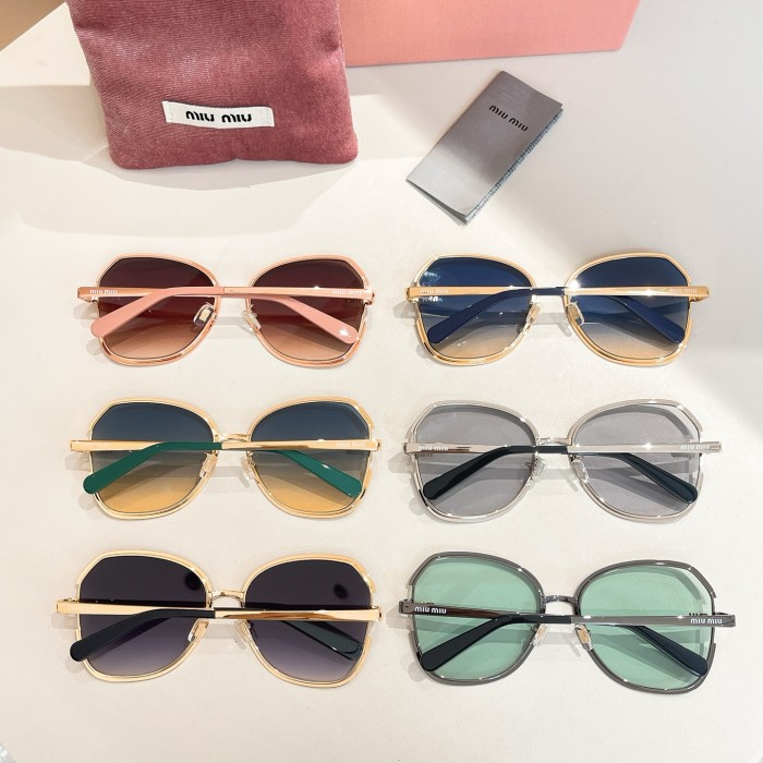 NIGO MiuMiu Men's Two Tone Frame Irregular Shaped Sunglasses Eyeglasses Glasses #nigo77418