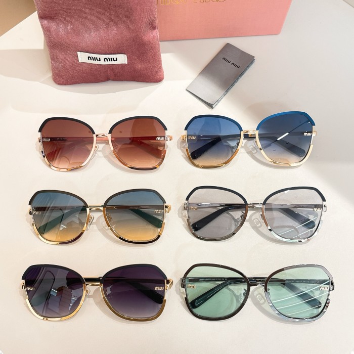 NIGO MiuMiu Men's Two Tone Frame Irregular Shaped Sunglasses Eyeglasses Glasses #nigo77418