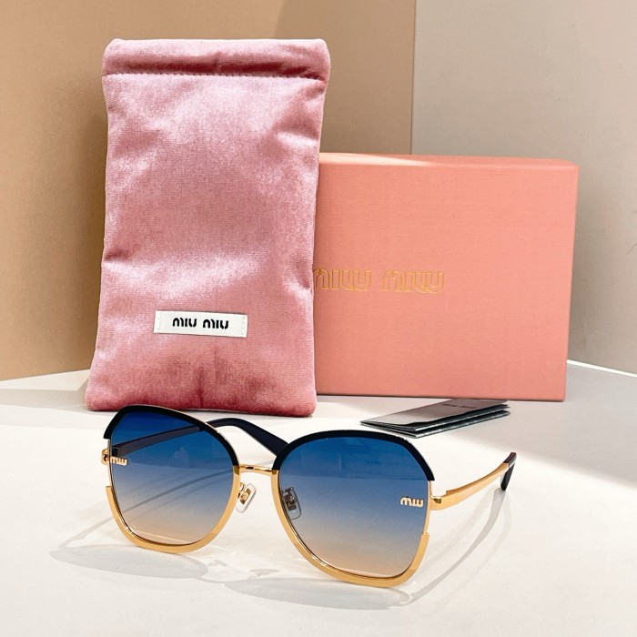 NIGO MiuMiu Men's Two Tone Frame Irregular Shaped Sunglasses Eyeglasses Glasses #nigo77418