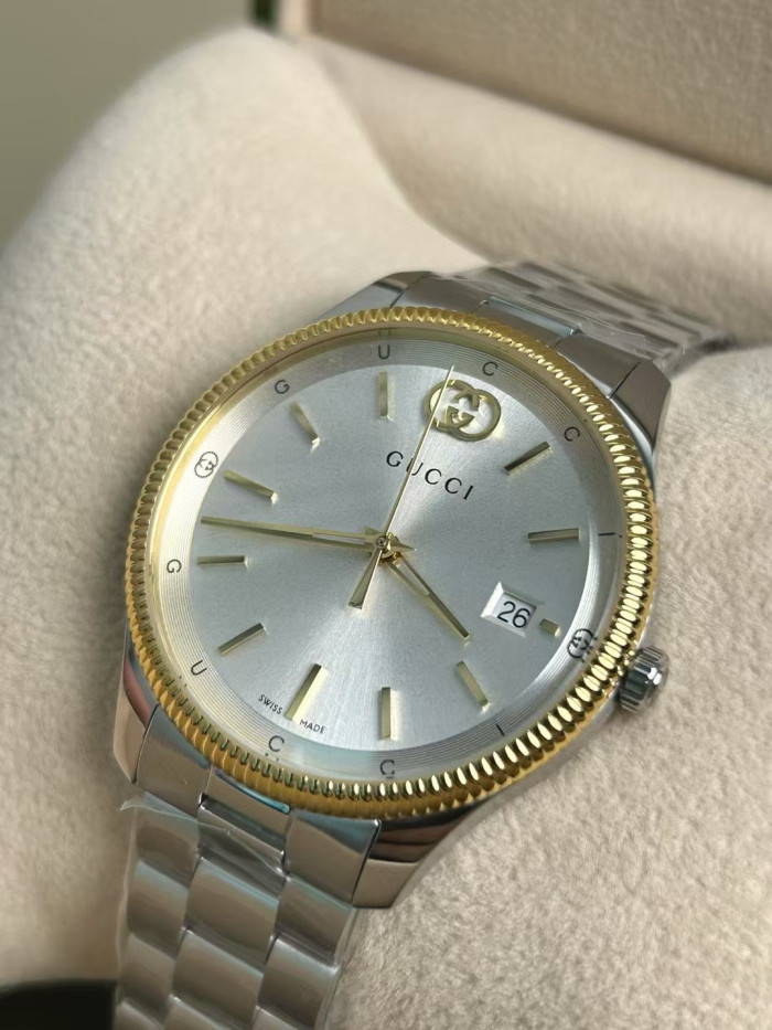 NIGO Gucci G-Timeless Men's And Women's Solid Color Stainless Steel Bracelet Quartz Movement Dial Watch #nigo77428