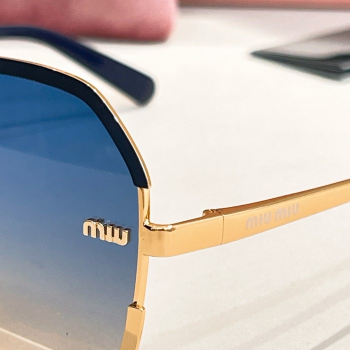 NIGO MiuMiu Men's Two Tone Frame Irregular Shaped Sunglasses Eyeglasses Glasses #nigo77418