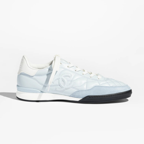 NIGO Chanel Women's Solid Color Round Toe Leather Low Top Lace-Up Sneakers Shoes #nigo77416