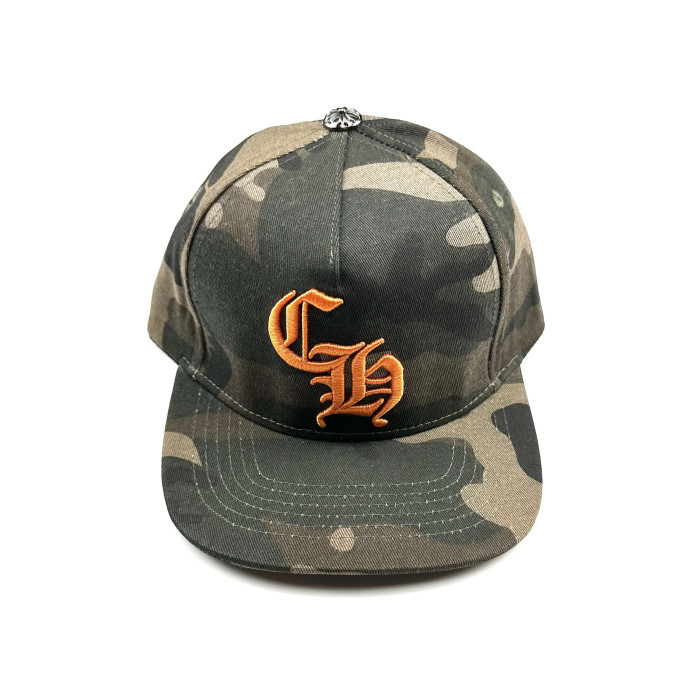 NIGO Chrome Hearts Men's Cross Leather-covered Embroidered Letter Print Trendy Baseball Cap Hat #nigo77444