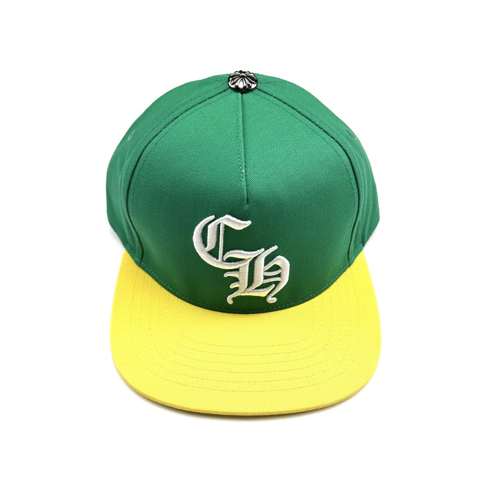 NIGO Chrome Hearts Men's Cross Leather-covered Embroidered Letter Print Trendy Baseball Cap Hat #nigo77444