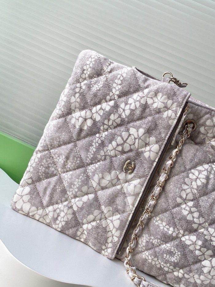 NIGO Chanel Women's Solid Color Chain Cherry Blossom Print Cotton Shoulder Bag Bags #nigo77446
