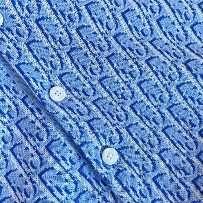 Dior NIGO Blue Polo Shirt T-shirt #nigo94656