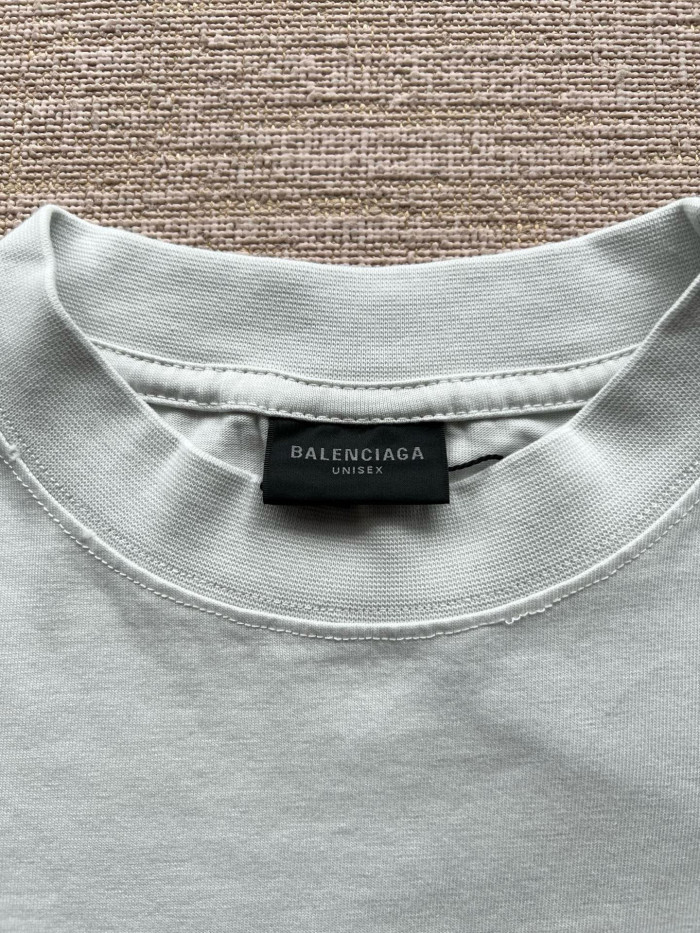 NIGO Balenciaga Men's Summer Solid Color Tape Letter Print Round Neck Cotton Short Sleeve T-Shirt #nigo77438