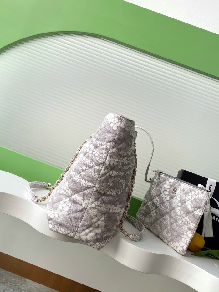 NIGO Chanel Women's Solid Color Chain Cherry Blossom Print Cotton Shoulder Bag Bags #nigo77446