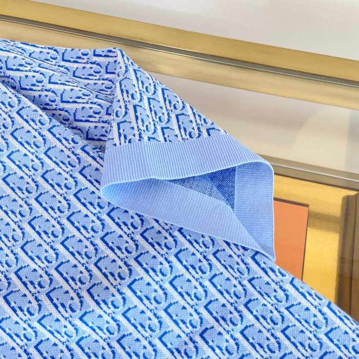 Dior NIGO Blue Polo Shirt T-shirt #nigo94656