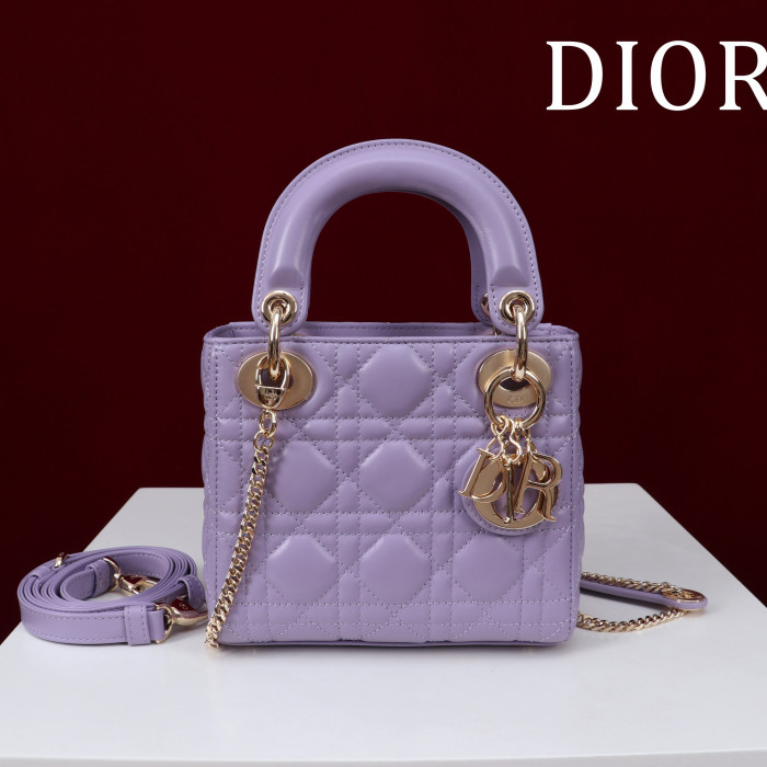 NIGO Dior Lady Women's Solid Color Metal Pendant Removable Chain Shoulder Strap Wicker Pattern Sheepskin Leather Single Shoulder Crossbody Handbag Bag Bags #nigo77461