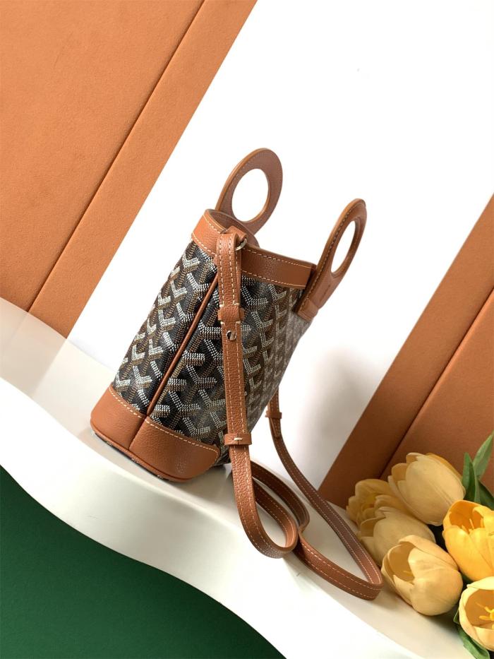 NIGO GOYARD Beluga Women's Y-shaped Floral Print Adjustable Detachable Shoulder Strap Canvas And Calfskin Shoulder Mini Bag Crossbody Handbag Bags #nigo77441