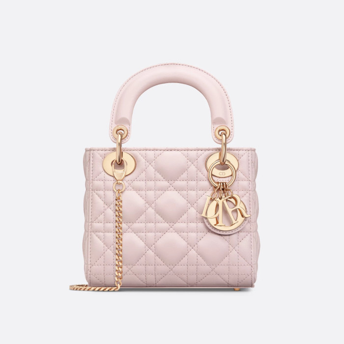 NIGO Dior Lady Women's Solid Color Metal Pendant Removable Chain Shoulder Strap Wicker Pattern Sheepskin Leather Single Shoulder Crossbody Handbag Bag Bags #nigo77461
