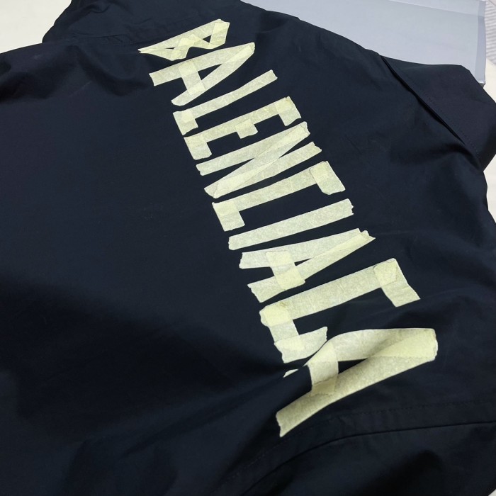 Balenciaga NIGO Summer Black Short Sleeve Letter Shirt #nigo94145