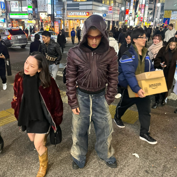 NIGO Rick Owens Men's Spring And Summer High Street Trend Gradient Pocket Denim Pants Retro Fashion Trend Loose Pants Ngvp #nigo1743
