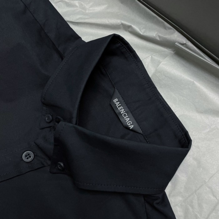 Balenciaga NIGO Summer Black Short Sleeve Letter Shirt #nigo94145