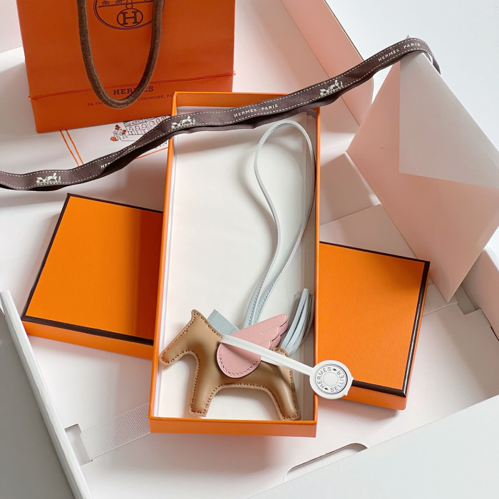 NIGO Hermes Solid Color Lambskin Flying Horse Pendant Hanging Ornament Accessory #nigo77465