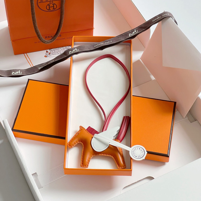 NIGO Hermes Solid Color Lambskin Flying Horse Pendant Hanging Ornament Accessory #nigo77465