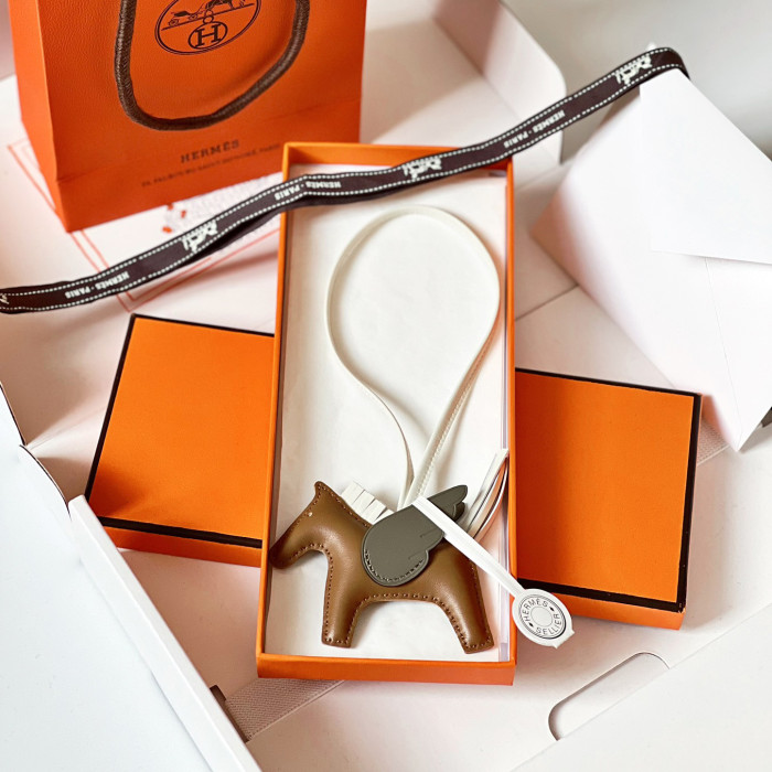 NIGO Hermes Solid Color Lambskin Flying Horse Pendant Hanging Ornament Accessory #nigo77465