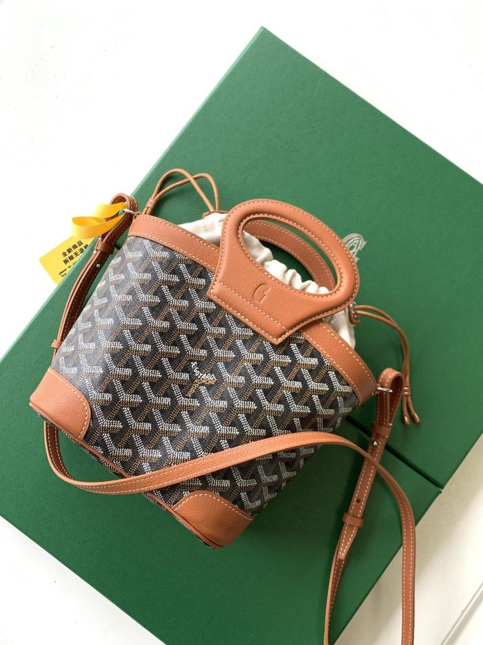NIGO GOYARD Beluga Women's Y-shaped Floral Print Adjustable Detachable Shoulder Strap Canvas And Calfskin Shoulder Mini Bag Crossbody Handbag Bags #nigo77441
