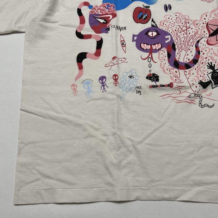 NIGO Saint Michael Men's Summer Graffiti Letter Print Casual Retro Solid Color Short Sleeve T-Shirt Ngvp #nigo1835