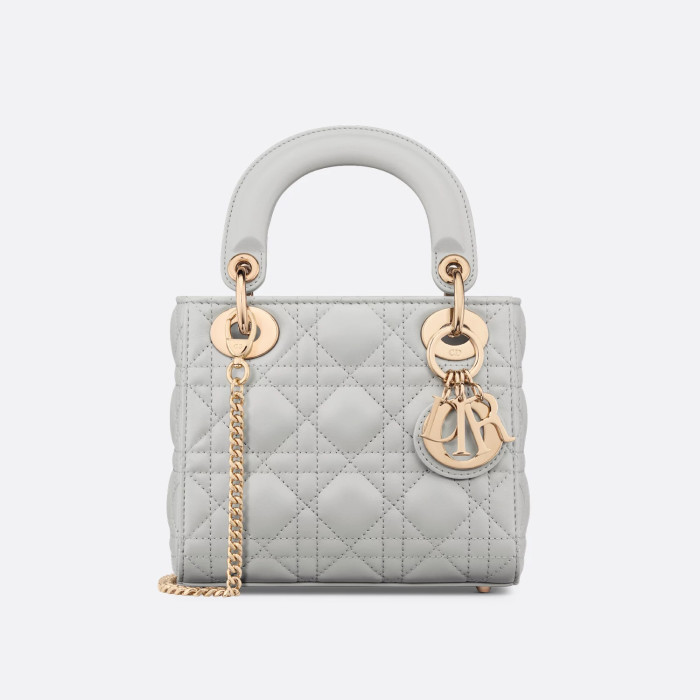 NIGO Dior Lady Women's Solid Color Metal Pendant Removable Chain Shoulder Strap Wicker Pattern Sheepskin Leather Single Shoulder Crossbody Handbag Bag Bags #nigo77461